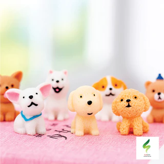 ตุ๊กตาน้องหมาจิ๋ว มีราคาส่ง* สำหรับตกแต้งบ้าน ตุ๊กตา ตกแต่งหน้าเค้ก ตุ๊กตาสุนัข ลูกสุนัข ของจิ๋ว ประดับ ตุ๊กตาจิ๋ว โมเดล