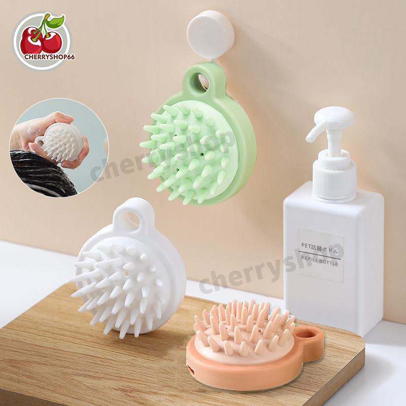 แปรงสระผม ซิลิโคน แปรงหวีนวดหัว หวีผมหนังศีรษะ ทำความสะอาดเส้นผมให้สะอาด นวดหนังศีรษะ อุปกรณ์ดูแลเส้นผม