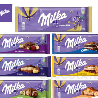 Milka Chocolate Bar แบบใหญ่ สินค้าจากเยอรมัน มี 4 รส   exp.15/10/23