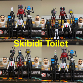 สกีบีดี้ ทอยเล็ต Skibidi Toilet ยกเซ็ต 8-9 ตัว ความสูง 5-11 cm วัสดุพีวีซีเกรดเอ สินค้ามือ 1 ++พร้อมส่งจากไทย+++