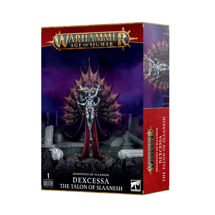 [GW พร้อมส่ง] WARHAMMER AOS: HEDONITES OF SLAANESH: DEXCESSA THE TALON OF SLAANESH โมเดลเกมสนามจำลอง