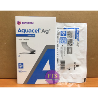 (โฉมใหม่) Aquacel Ag+ 2x45 cm สำหรับแผลโพรง (413571) (1 แผ่น)