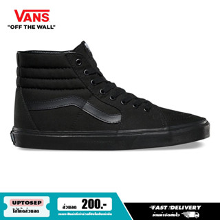 [แท้ 100%] VANS รองเท้า Sk8-Hi - Black/Black/Black [VN000TS9BJ4] (Core Classic)