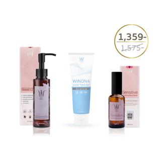 Winona(วิโนน่า) Set Feminine Liquid Cleanser 100 ml + Sensitive Spray 50ml + Lisse Time Gel 110 ml