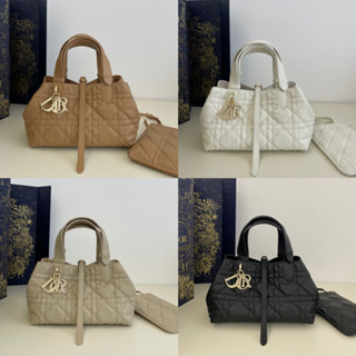 พรี​ ราคา11400 Dior Toujours หนังวัว กระเป๋าถือ 23*15*15cm