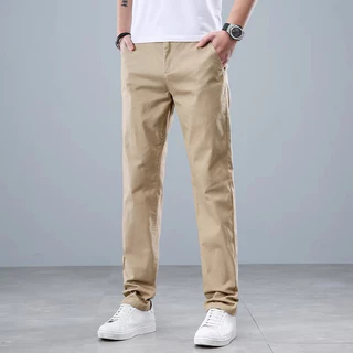 กางเกงชิโน่ ผ้ายืด ขากระบอกเล็ก กางเกงสแล็คชาย เข้ารูปใส่สบายมี 7 สี