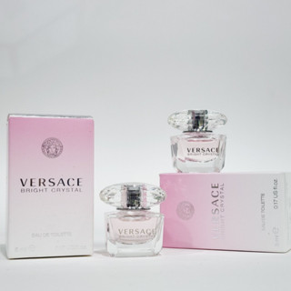 น้ำหอมจิ๋วมินิ Versace Bright Crystal 5ml (หัวแต้ม) พร้อมกล่องแยกจากSetกล่องจะใหญ่มีฐาน