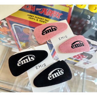 กิ๊ฟติดผม emis กำมะหยี่สีดำพร้อมส่ง