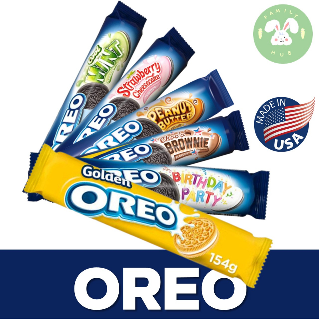 พร้อมส่ง คุกกี้นำเข้า Oreo Peanut Butter, Oreo Birthday Party, Oreo Choco Brownie, Oreo Cool Mint, O