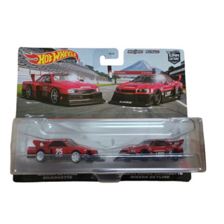 HOTWHEELS PREMIUM 2 Pack Nissan Skyline Silhouette /LB-ER34 Super Silhouette Nissan Skyline  ขอแท้100%