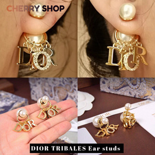 💯ดิออร์ DIOR TRIBALES Ear studs🍒womens earrings ต่างหู