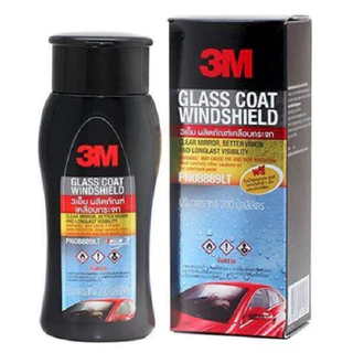 3M ผลิตภัณฑ์เคลือบกระจก ป้องกันหยดน้ำเกาะ ปริมาตรสุทธิ 200 มิลลิลิตร PN08889LT GLASS COATER WINDSHIELD 200 ml PN08889LT