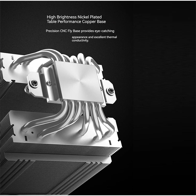 ซิงค์ลมระบายความร้อน Id-cooling พัดลมระบายความร้อน CPU 6 ท่อARGB รองรับlga1700 AM5และAM4  heat sink 5SE-55 ARGB