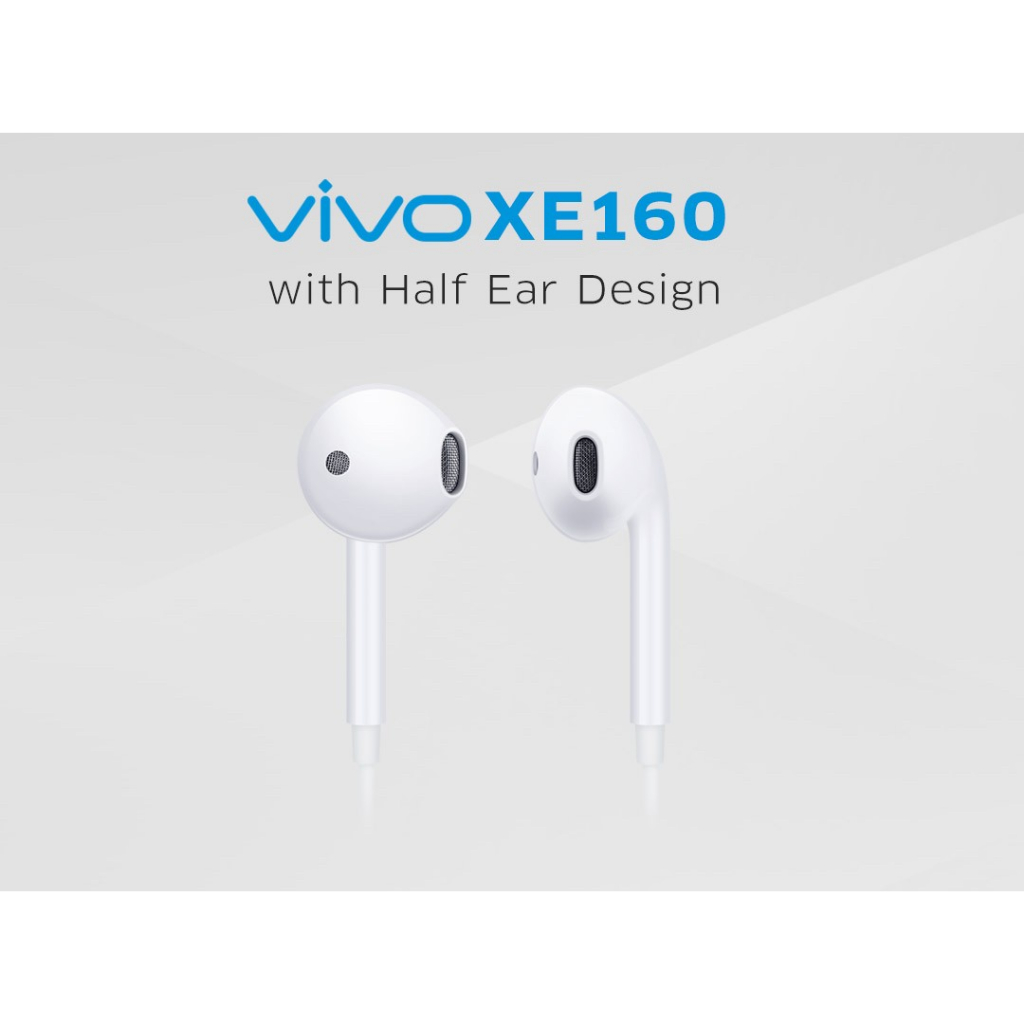vivo XE160 smartphone earphone หูฟังวีโว่ | หูฟัง In-Ear แบบมีสาย | ช่องเสียบขนาด 3.5 mm