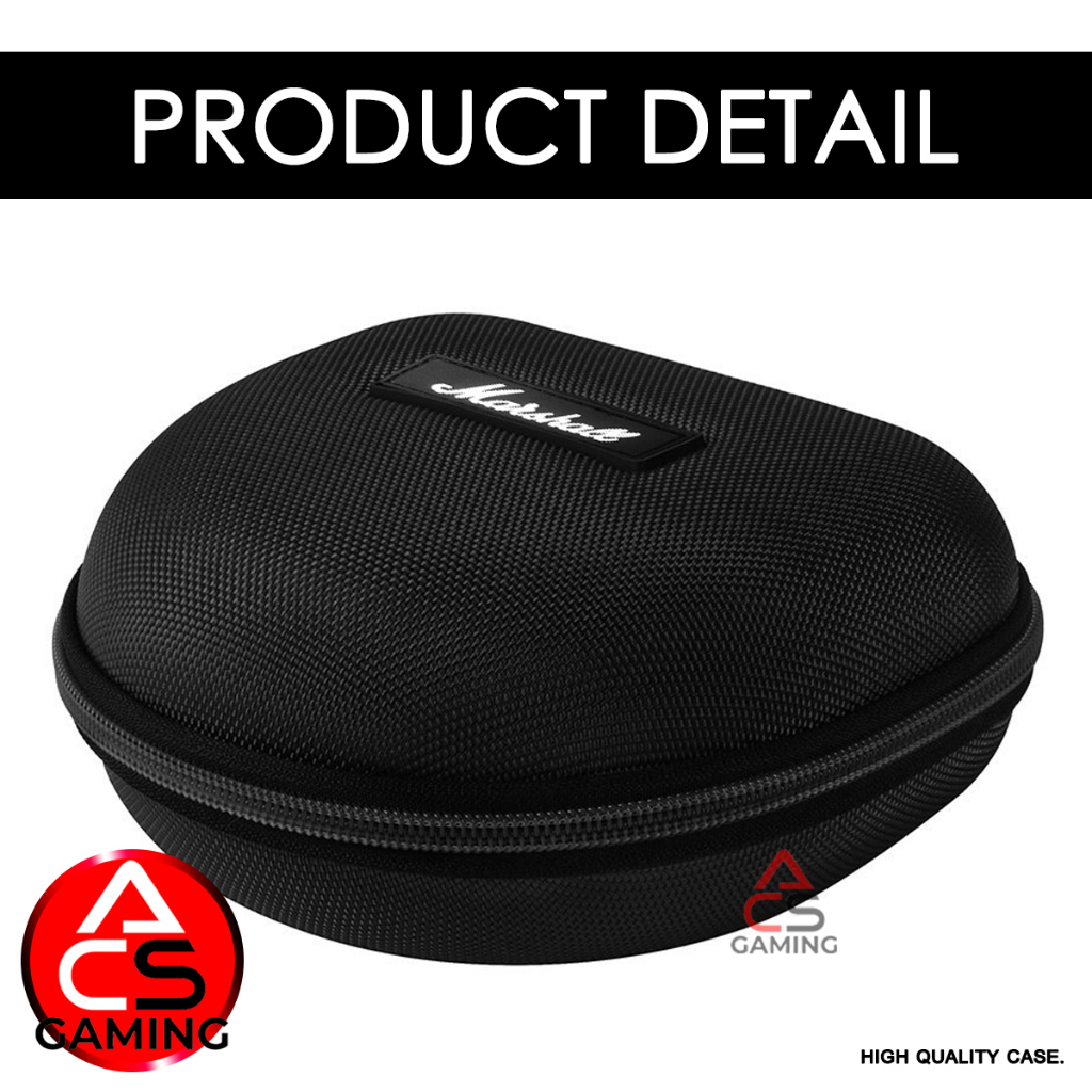 ACS กล่องใส่หูฟัง Marshall เคสเเข็ง/กระเป๋า แบบมีซิป สำหรับ Major I, II, III, lV, MID, Monitor l, ll ANC - รูปที่ 2