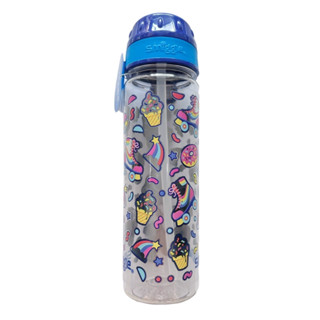 Smiggle Plastic Drink Bottle 650ML ขวดน้ำสมิกเกอร์ ลาย ฟ้าสะเก็ด พร้อมส่งในไทย