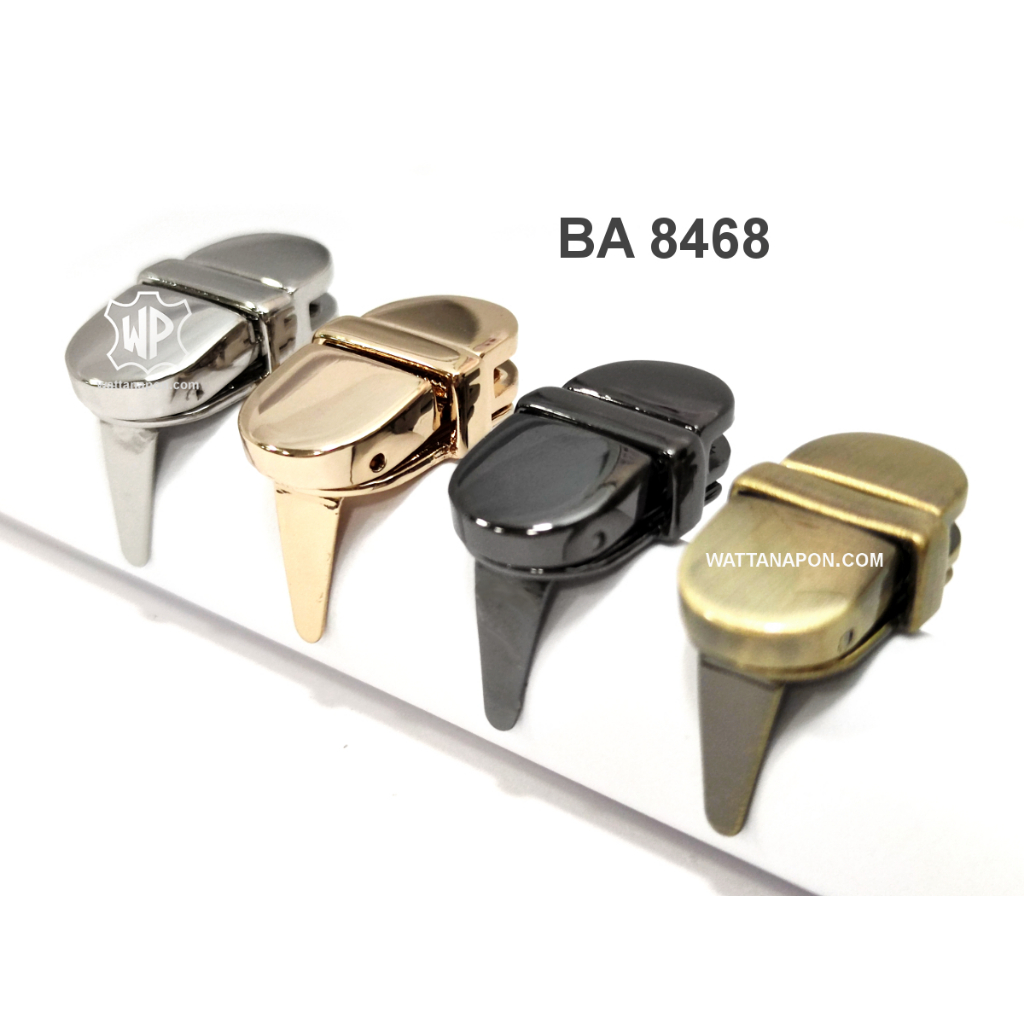BA 8468 ตัวล็อคฝากระเป๋า แบบเสียบ Metal Handbag/Purse Lock Snap Buckle