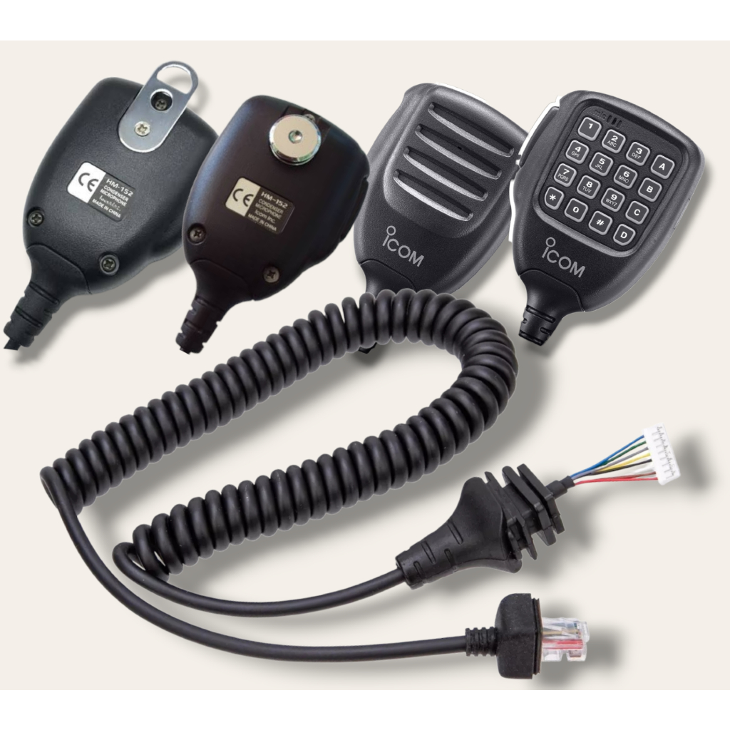 (ร้านค้าในไทย)สายไมค์ ICOM อย่างดี ใช้กับไมค์ HM-152 เครื่องโปรแกรมต่างๆ ICOM IC-F5010 IC-F5011 IC-F5021 IC-F