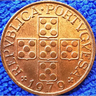 เหรียญ​โปรตุเกส​ Portugal, 1 Escudo, ใช้แล้ว, #​3052T