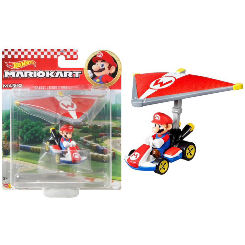 แท้ 100% จากญี่ปุ่น ฮอตวิล รถมาริโอ้ คาร์ท Hot Wheels Mario Kart Mario Standard Kart Super Glider