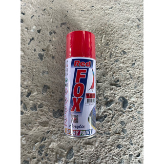 สีสเปรย์ แดง RED ยี่ห้อBOSNY REDFOX 270CC พ่นได้เกือบทุกสภาพผิว