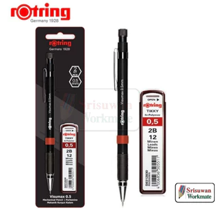 Rotring Visumax + ไส้ 0.5 mm. ชุดดินสอกด รอตตริ้ง 0.5 มิล คละสีด้าม Mechanical Pencil ชุดแผง ดินสอกด พร้อมไส้ Visu