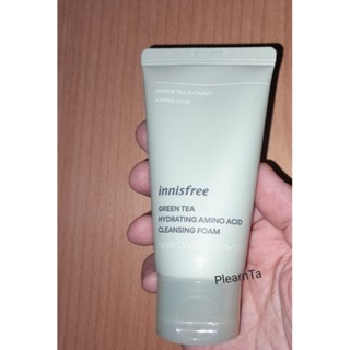 [ของแท้ 100%]《ขนาดพกพา》โฟมล้างหน้า innisfree Green Tea Hydrating Amino Acid Cleansing Foam (50 g.)