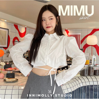 🎟️ ลด 45.- ใส่โค้ด INNISEP 🫧 (พร้อมส่ง👀) innimolly.studio♡เสื้อเชิ้ตผูกเอว mimu t shirt #IM688