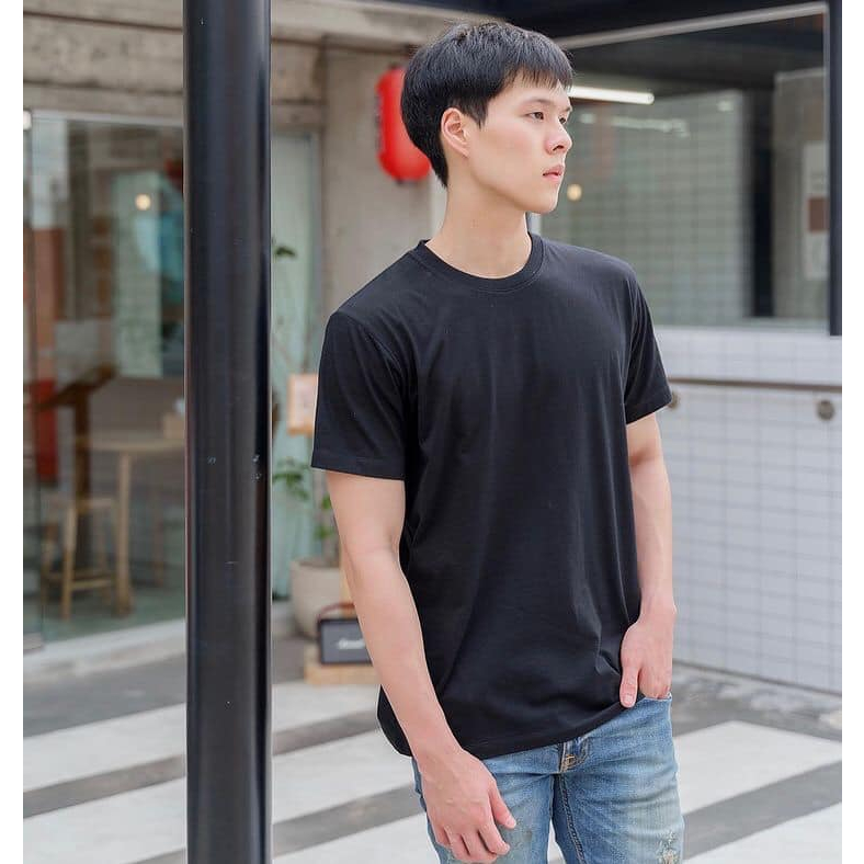 เสื้อยืดแขนสั้น คอกลม สีดำ - รูปที่ 5