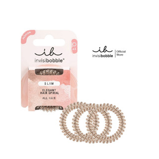invisibobble ยางรัดผม รุ่น slim สี bronze me pretty (NEW PACKAGE)