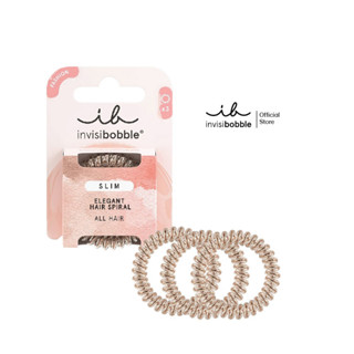 invisibobble ยางรัดผม รุ่น slim สี bronze me pretty (NEW PACKAGE)