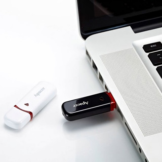 Apacer Flash Drive 16 GB ของแท้ ประกันศูนย์ไทย 5 ปี AH333 White 16GB พวงกุญแจ