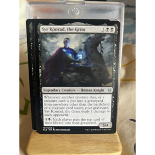 การ์ด MTG Syr Konrad, the Grim Black Magic the Gathering EDH รุ่น ELD สภาพ Nm