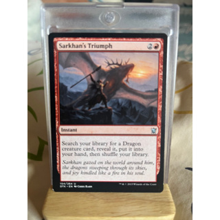 การ์ด MTG Sarkhan’s Triumph Red Magic the Gathering EDH รุ่น DTK สภาพ Nm