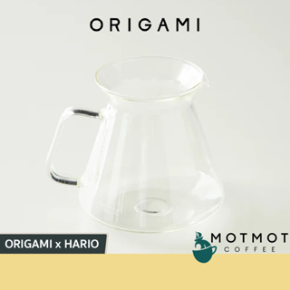 ORIGAMI x HARIO Glass Coffee Server with HARIO