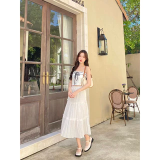 Mabel Skirt - กระโปรงยาวแต่งระบาย