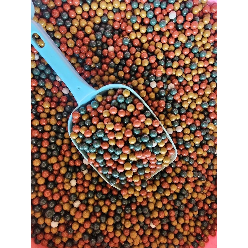 ลูกดิน8มิล ผสมผงเหล็ก500g
