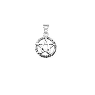 Sterling Silver Pentacle Pendant/จี้ดาวห้าแฉกเงินสเตอร์ลิง