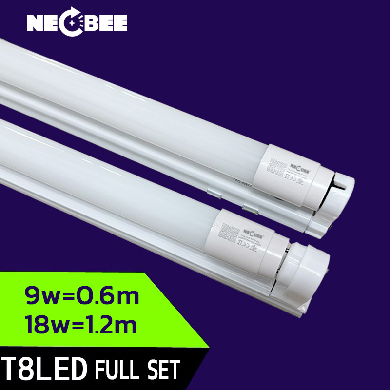 NEOBEE หลอดไฟแก้วพร้อมราง T8 LED FULL SET สว่างถนอมสายตา