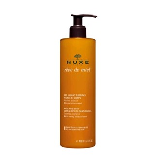 🇫🇷 Nuxe ผลิตภัณฑ์ทำความสะอาดผิวหน้าและผิวกาย Rêve de Miel 400 ml Face and body shower gel