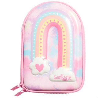 Smiggle Hardtop Pencil Case กล่องดินสอแบบ 1 ชั้น ลาย Rainbow Pink พร้อมส่งในไทย