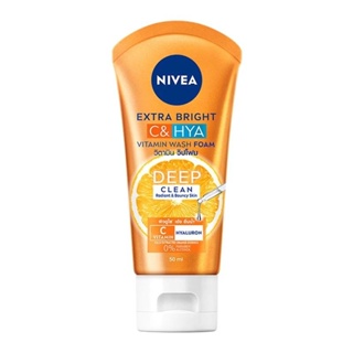 Nivea Extra Bright C&amp;Hya Vitamin Wash Foam 50/100 ml.