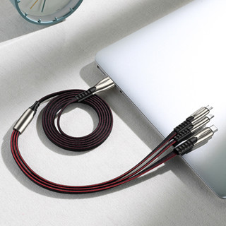 สายชาร์จ 3 in 1 Fast Charging Cable สายชาร์จเร็ว ยาว1.2M สายชาร์จ มือถือ Micro USB/Type C