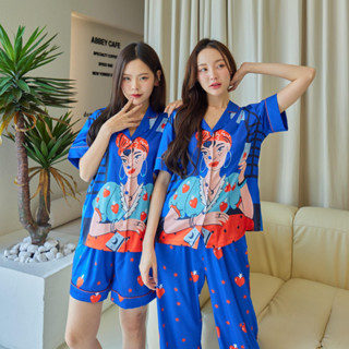 ชุดนอน Muslin pajamas [ โค้ด MUSSEP130 ลด 130 ฿]Silk Satin ( รุ่น N1226,T1226 )