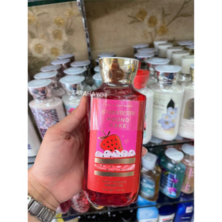 Bath and Body Works STRAWBERRY POUND CAKE Shower Gel 295ml. ของแท้