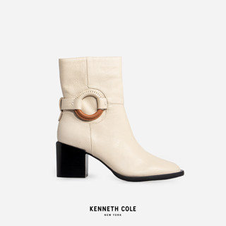 KENNETH COLE รองเท้าบูทผู้หญิง รุ่น HOLI BOOTIE สีขาว ( BOT - GS23HBI03-292 )