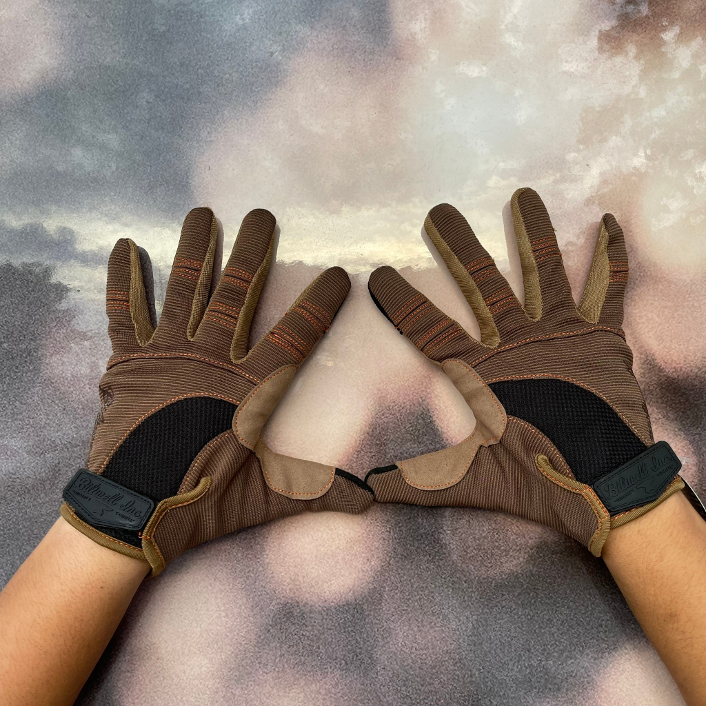 ถุงมือ BILTWELL รุ่น MOTO GLOVES GREY/BLACK