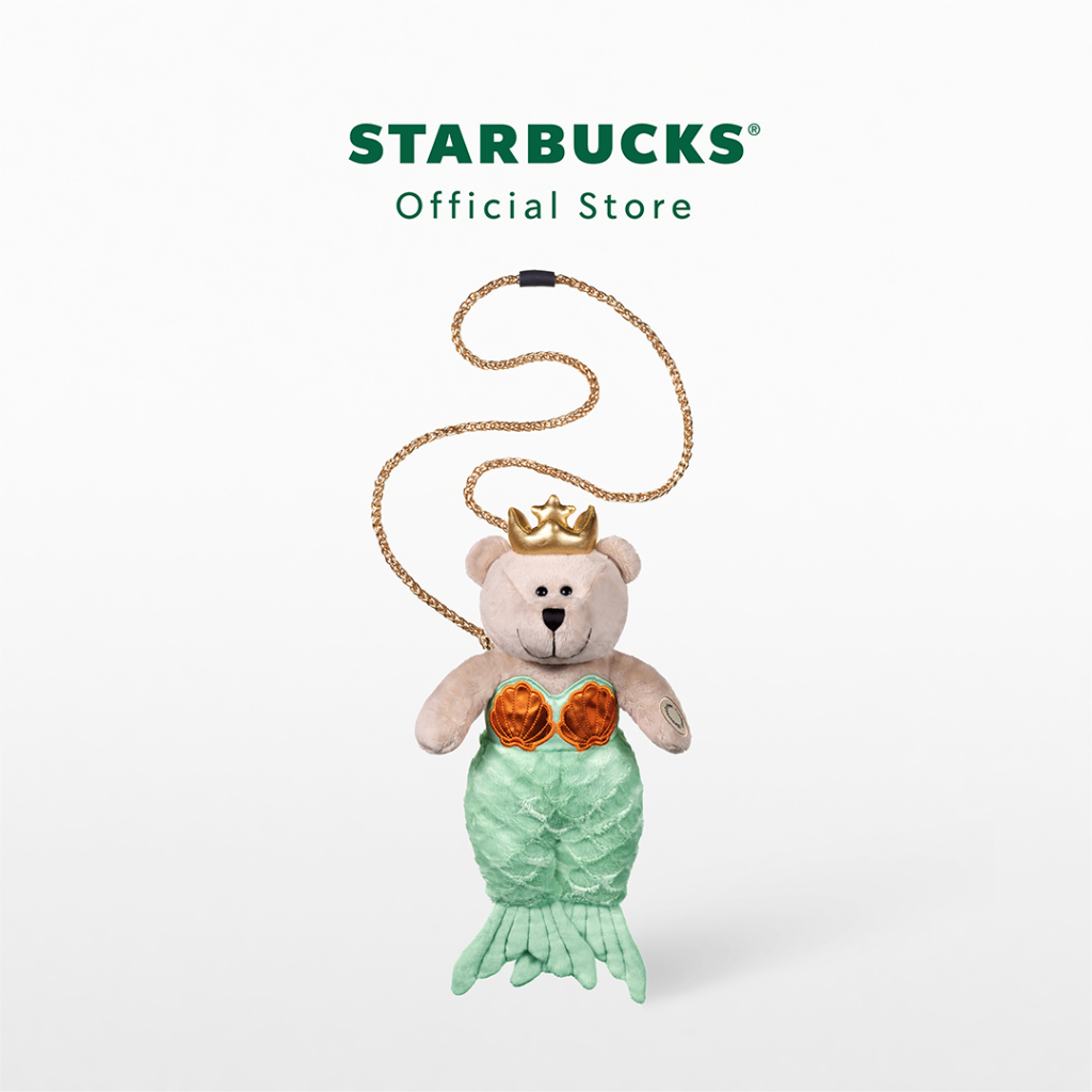 Starbucks Siren &amp; The Earth Bearista Turquoise Cross Bag กระเป๋าตุ๊กตาหมีสตาร์บัคส์ A11145337