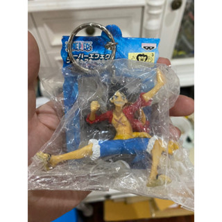 พวงกุญแจ ฟิกเกอร์ โมเดล วันพีซ ลูฟี่ | Banpresto 2012 One Piece Super Effects Figure Keychain  Luffy