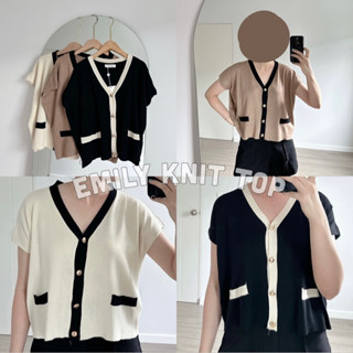 Emily knit top - ไหมพรมเนื้อนิ่ม อก 46”